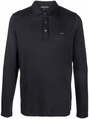 Michael Kors embroidered-logo polo shirt - Black
