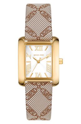 Michael Kors Emery Jacquard Strap Watch