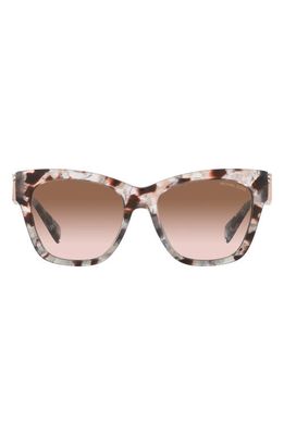 Michael Kors Empire 55mm Gradient Cat Eye Sunglasses in Pink Tortoise