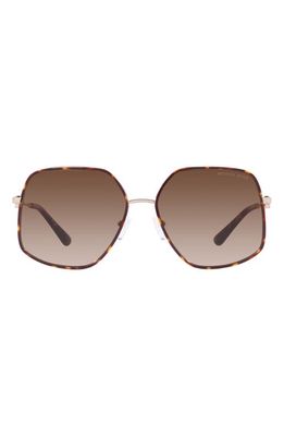 Michael Kors Empire 59mm Gradient Butterfly Sunglasses in Brown Grad