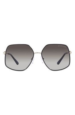 Michael Kors Empire 59mm Gradient Butterfly Sunglasses in Dark Grey