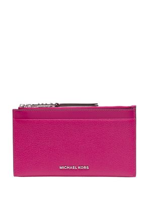 Michael Kors Empire leather card holder - Purple