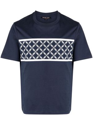 Michael Kors Empire logo-print cotton T-shirt - Blue