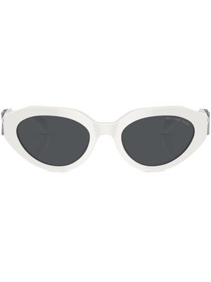 Michael Kors Empire oval-frame sunglasses - White