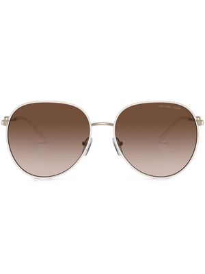 Michael Kors Empire round-frame sunglasses - Gold