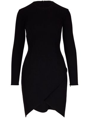 Michael Kors fitted wrap-detail mini dress - Black