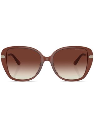 Michael Kors Flatiron oversized-frame sunglasses - Brown