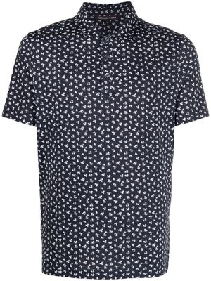 Michael Kors floral-print short-sleeved shirt - Blue