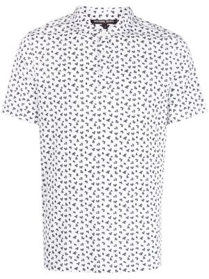 Michael Kors floral-print short-sleeved shirt - White