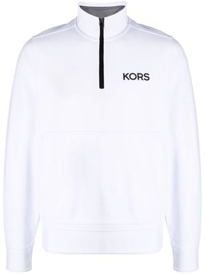 Michael Kors Gold Performance zipped sweatshirt - White