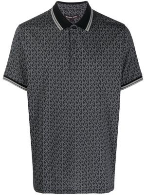 Michael Kors Greenwich MK-monogram polo shirt - Black