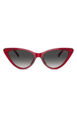 Michael Kors Harbour Island 56mm Cat Eye Sunglasses in Red