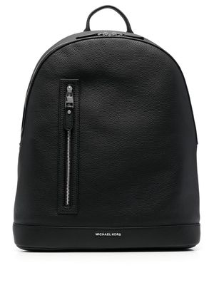 Michael Kors Hudson slim leather backpack - Black