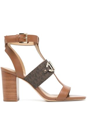 Michael Kors Izzy T-strap 75mm sandals - Brown