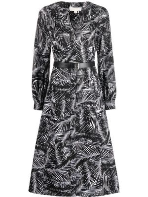 Michael Kors Kate botanical-print dress - Black
