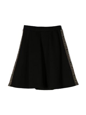 Michael Kors Kids A-line logo-print skirt - Black