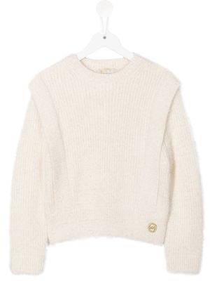Michael Kors Kids chunky-knit sweater - White