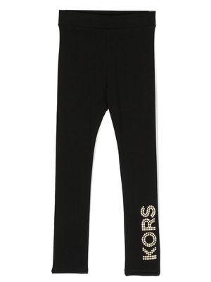 Michael Kors Kids crystal-embellished high-waisted trousers - Black