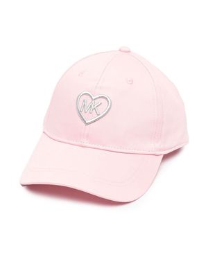 Michael Kors Kids embroidered-logo detail baseball cap - Pink