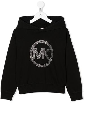 Michael Kors Kids logo-embellished hoodie - Black