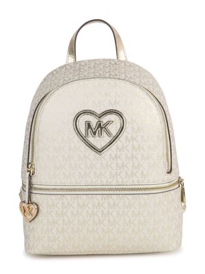 Michael Kors Kids logo-print backpack - Neutrals