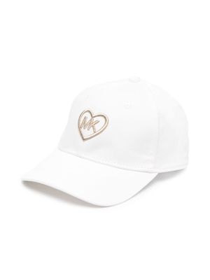 Michael Kors Kids logo-print cotton cap - White