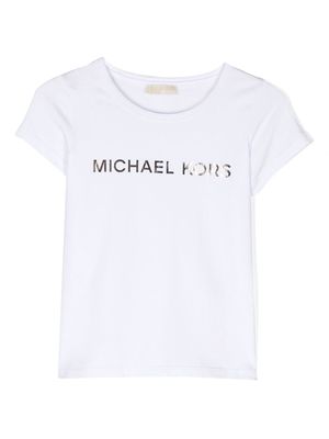 Michael Kors Kids logo-print cotton T-Shirt - White