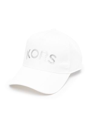 Michael Kors Kids logo-print detail baseball cap - White