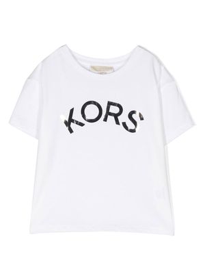 Michael Kors Kids logo-print short-sleeve T-shirt - White