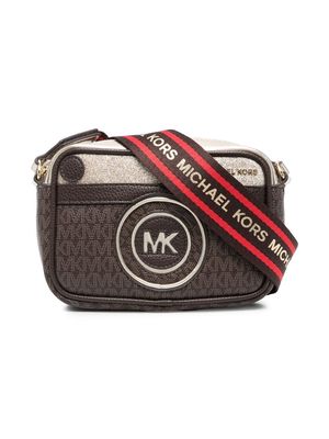 Michael Kors Kids logo-print shoulder bag - Brown