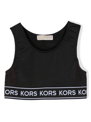 Michael Kors Kids logo-print sleeveless undershirt - Black