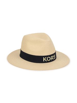 Michael Kors Kids logo-strap sun hat - Neutrals