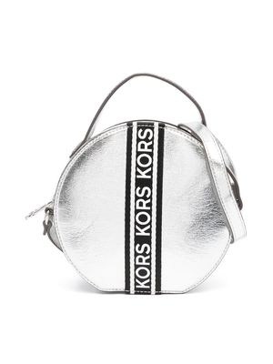 Michael Kors Kids metallic top-handle bag - Silver