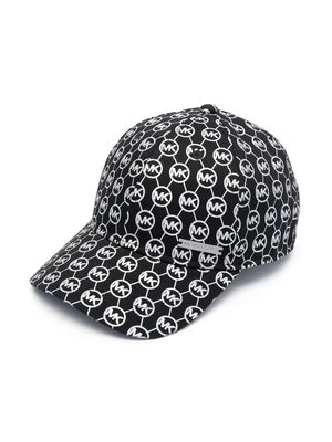 Michael Kors Kids monogram-pattern cap - Black