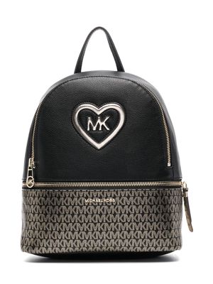 Michael Kors Kids monogram-pattern rucksack - Black
