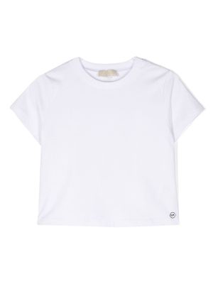 Michael Kors Kids plissé cotton-blend T-Shirt - White