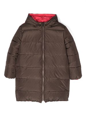Michael Kors Kids reversible zipped padded jacket - Brown