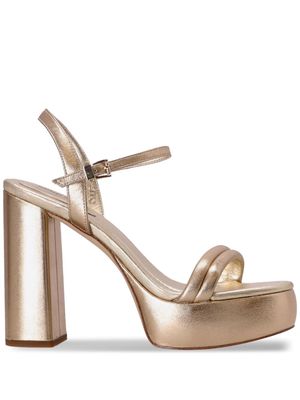 Michael Kors Laci metallic platform sandals - Gold