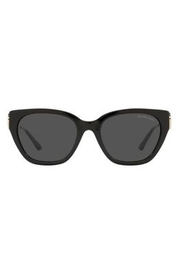 Michael Kors Lake Como 54mm Cat Eye Sunglasses in Black