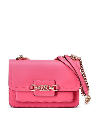 Michael Kors large Heather leather crossbody bag - Pink