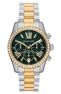 Michael Kors Lexington Lux Pavé Chronograph Bracelet Watch