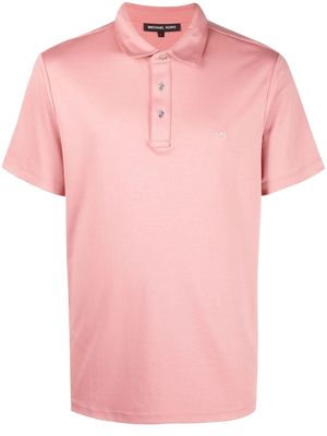 Michael Kors logo-embroidered cotton polo shirt - Pink