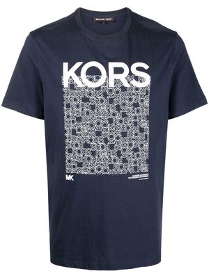 Michael Kors logo-print cotton T-shirt - Blue