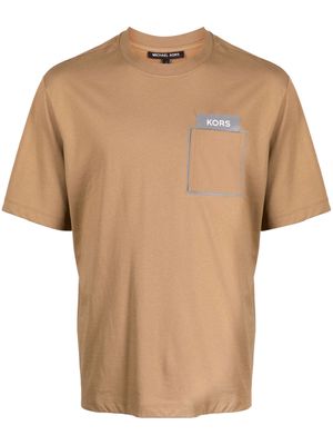 Michael Kors logo-print cotton T-shirt - Brown