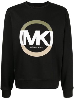 Michael Kors logo-print crew neck sweatshirt - Black