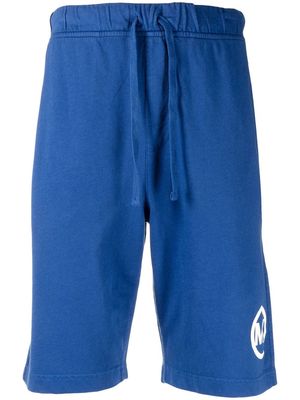Michael Kors logo-print jersey bermuda shorts - Blue