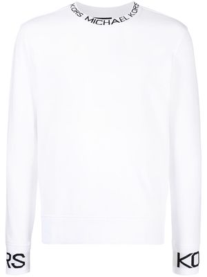 Michael Kors logo-print long-sleeved T-shirt - White