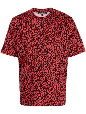 Michael Kors logo-print short-sleeved T-shirt - Red