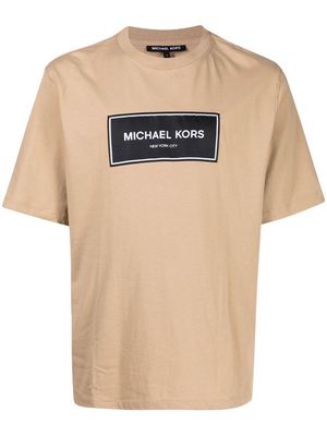 Michael Kors logo print T-shirt - Neutrals