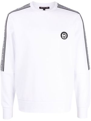 Michael Kors logo-tape cotton sweatshirt - White